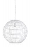 HANING LAMP BALL WOVEN WIRE WHITE - HANGING LAMPS